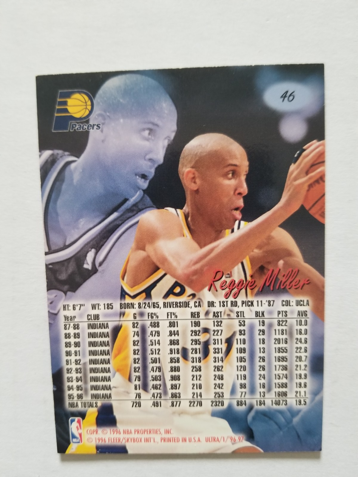 1996-97 Fleer Ultra – Reggie Miller #46