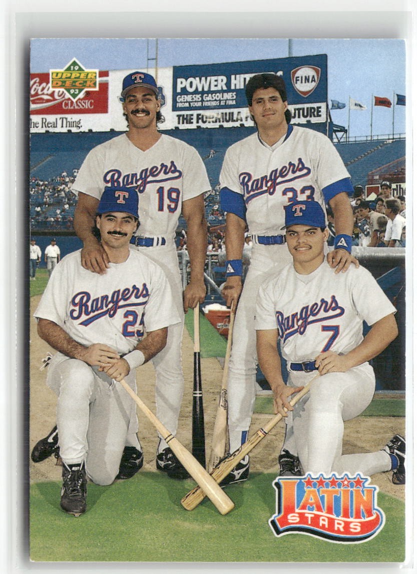 1993 Upper Deck Latin Stars Gonzalez / Canseco / Palmeiro / Rodriguez ☘️P12