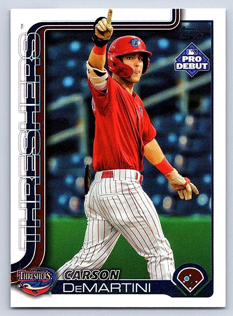 CARSON DeMARTINI THRESHERS 2025 TOPPS PRO DEBUT #PD-152