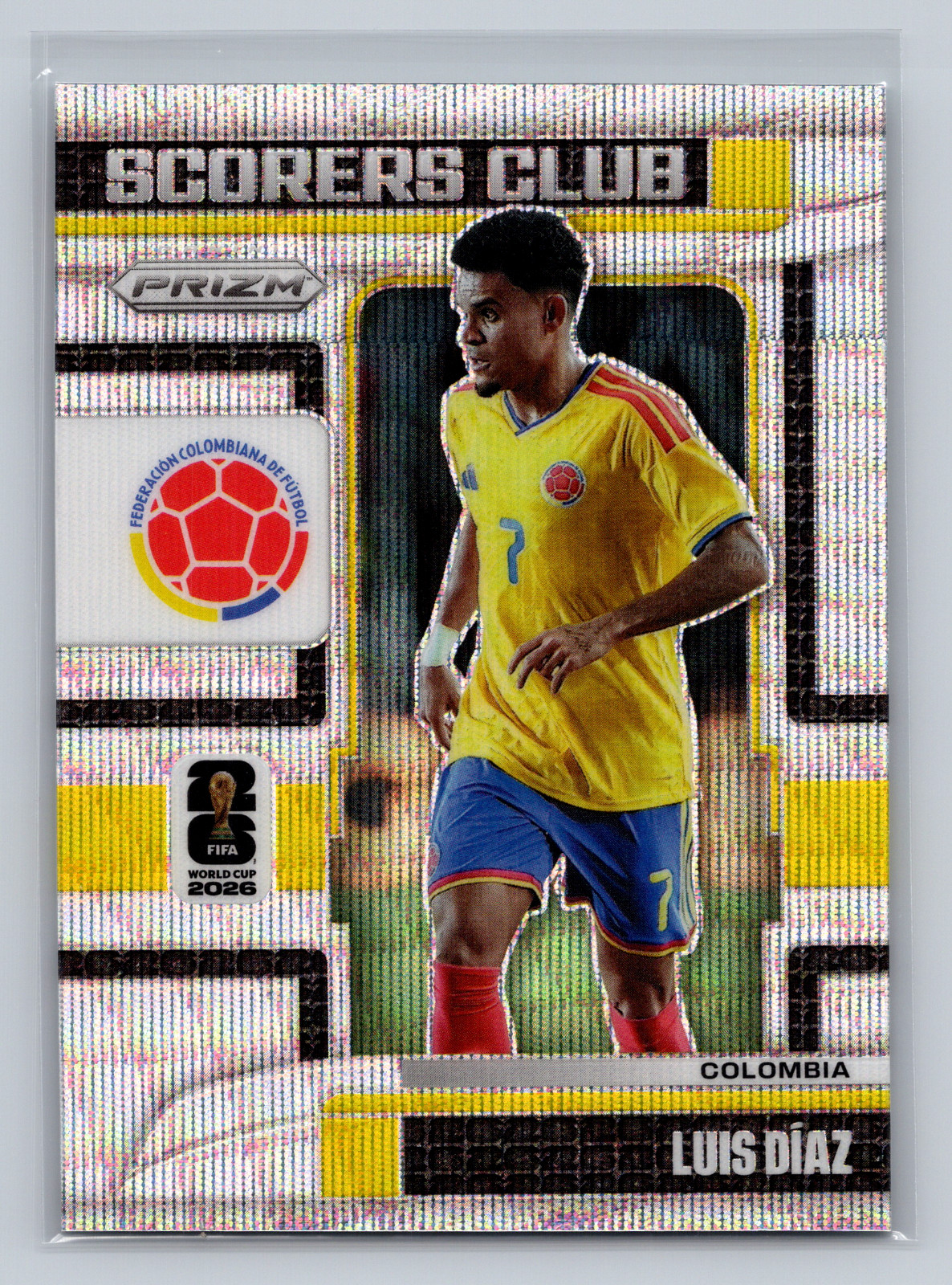 Luis Diaz 2026 Panini Prizm Wolrd Cup Scorers Club Wave Prizm #22