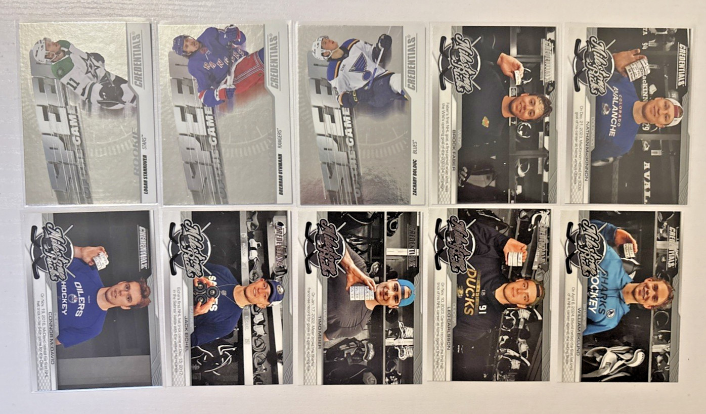 2024-25 UD Credentials Inserts, Parallels, #’d, RC’s! Complete Your Sets! U PICK