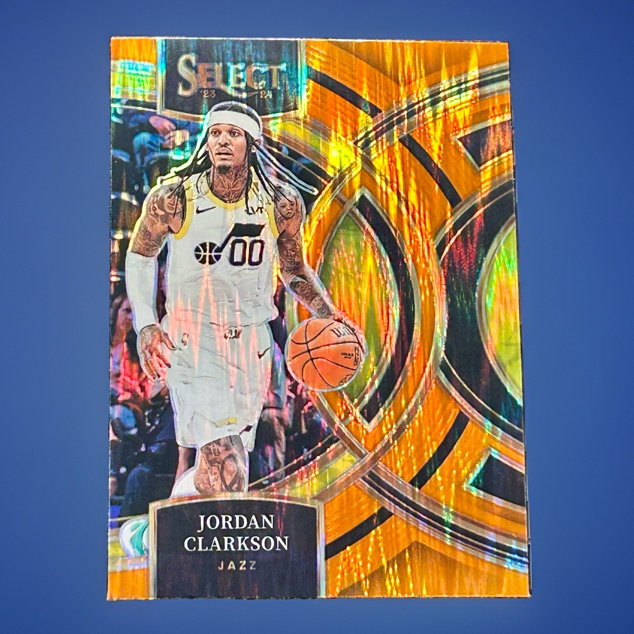 Jordan Clarkson Premier Level Flash Prizm 2023-24 Panini Select #168
