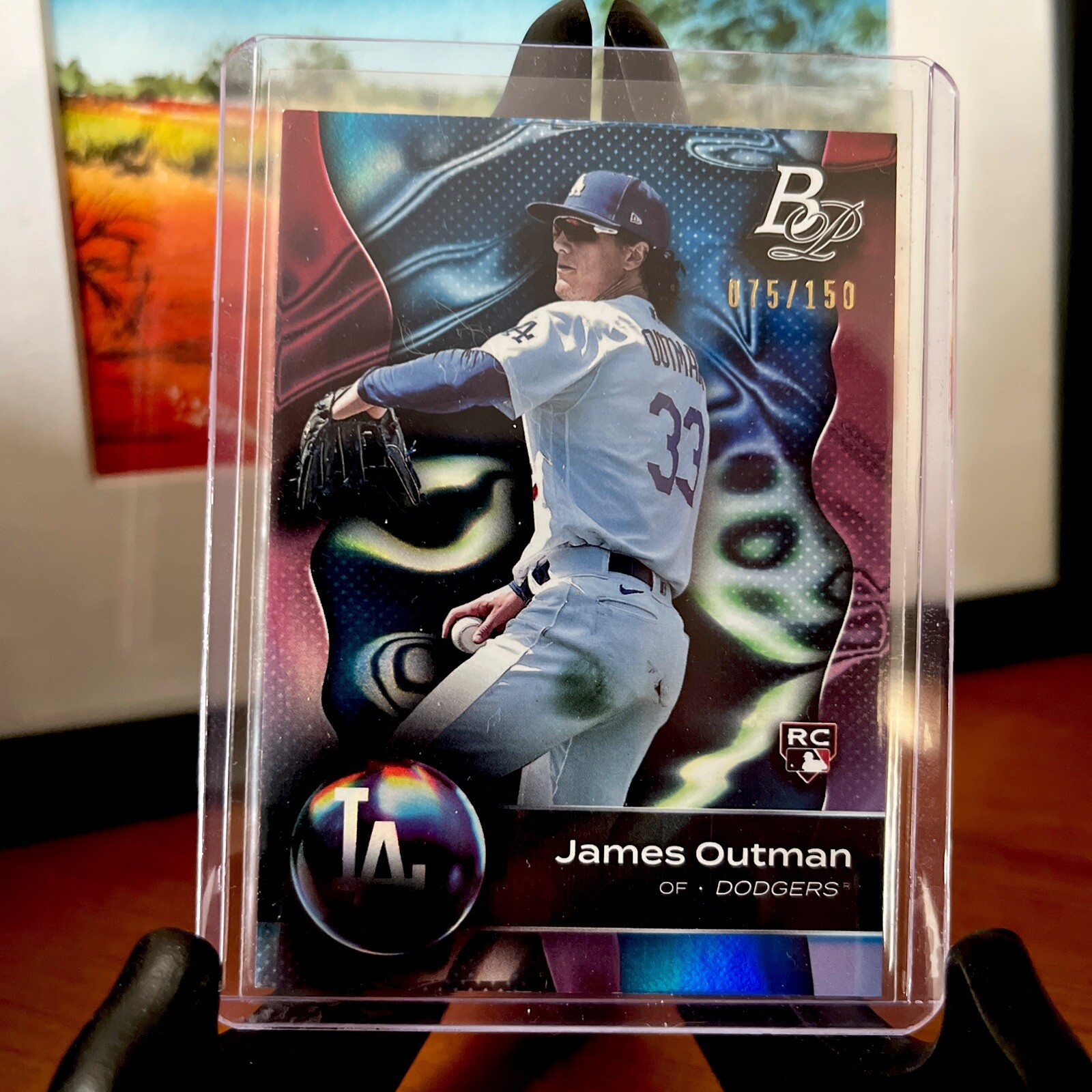 2023 Bowman Platinum #53 James Outman RC Blue 75/150