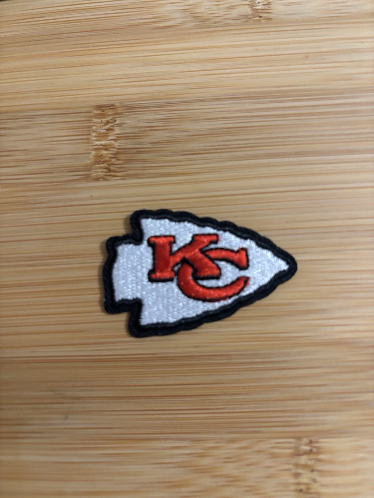 Kansas City Chiefs Small 2″ Embroidered Iron On Patch Great For Jackets & Hats
