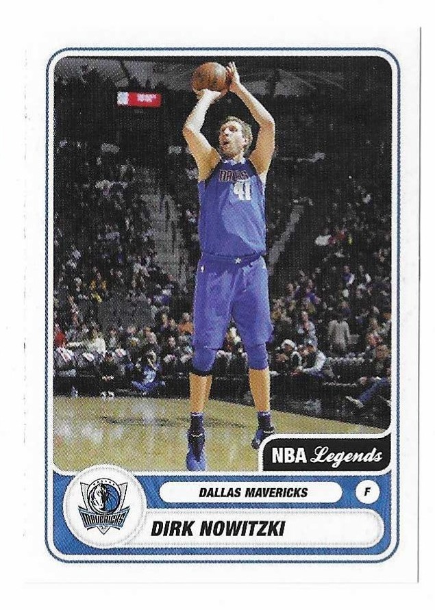 2023-24 Panini Sticker Collection Dirk Nowitzki Legend Sticker #499 Mavericks