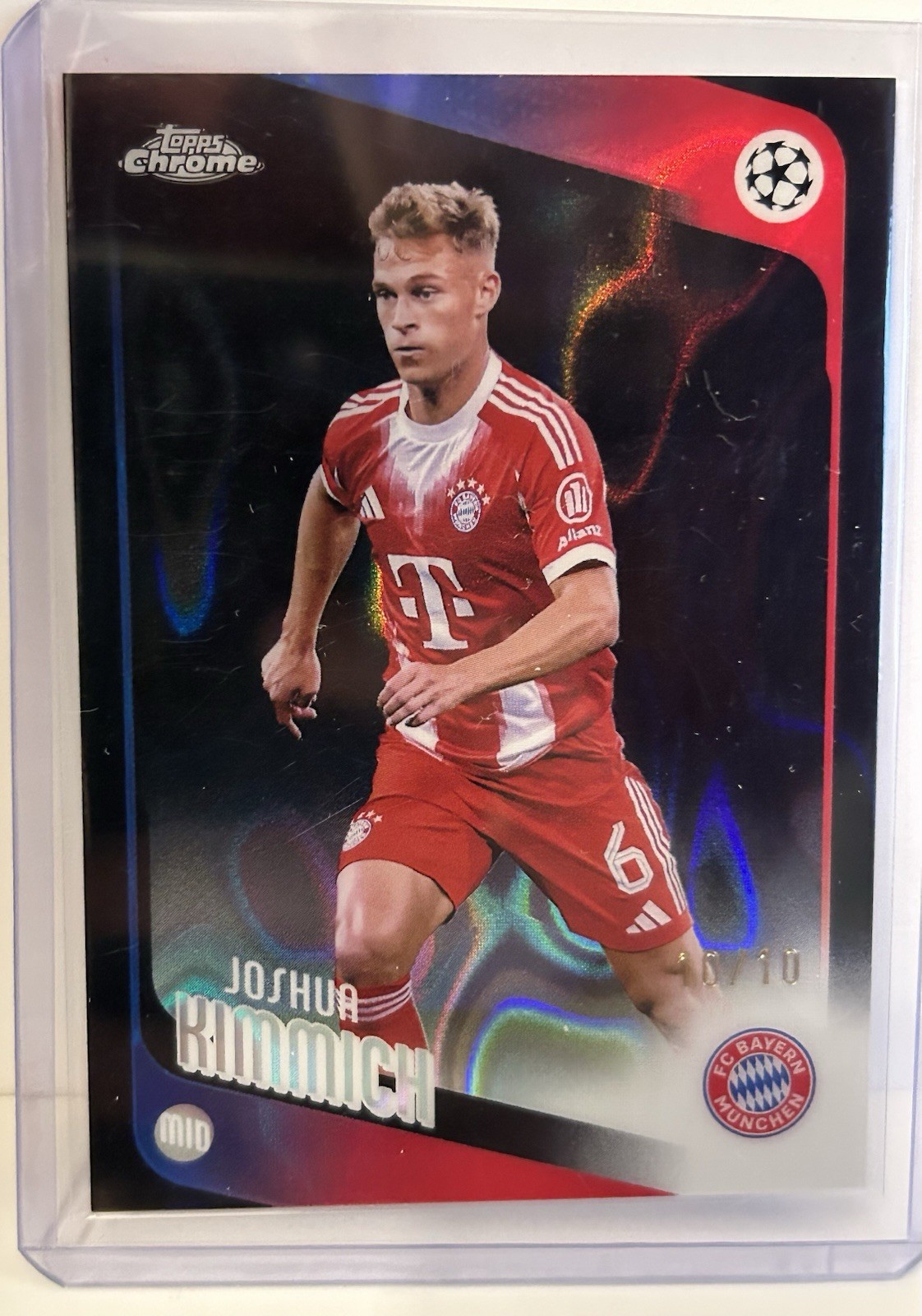 2025-26 Topps Chrome UEFA Black Lava Refractor /10 Joshua Kimmich Bayern Munich