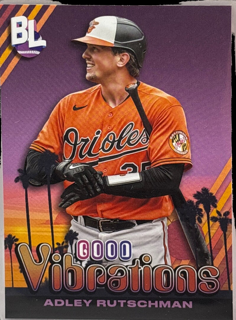 2024 Topps Big League Adley Rutschman Good Vibrations #GV-13 Baltimore Orioles