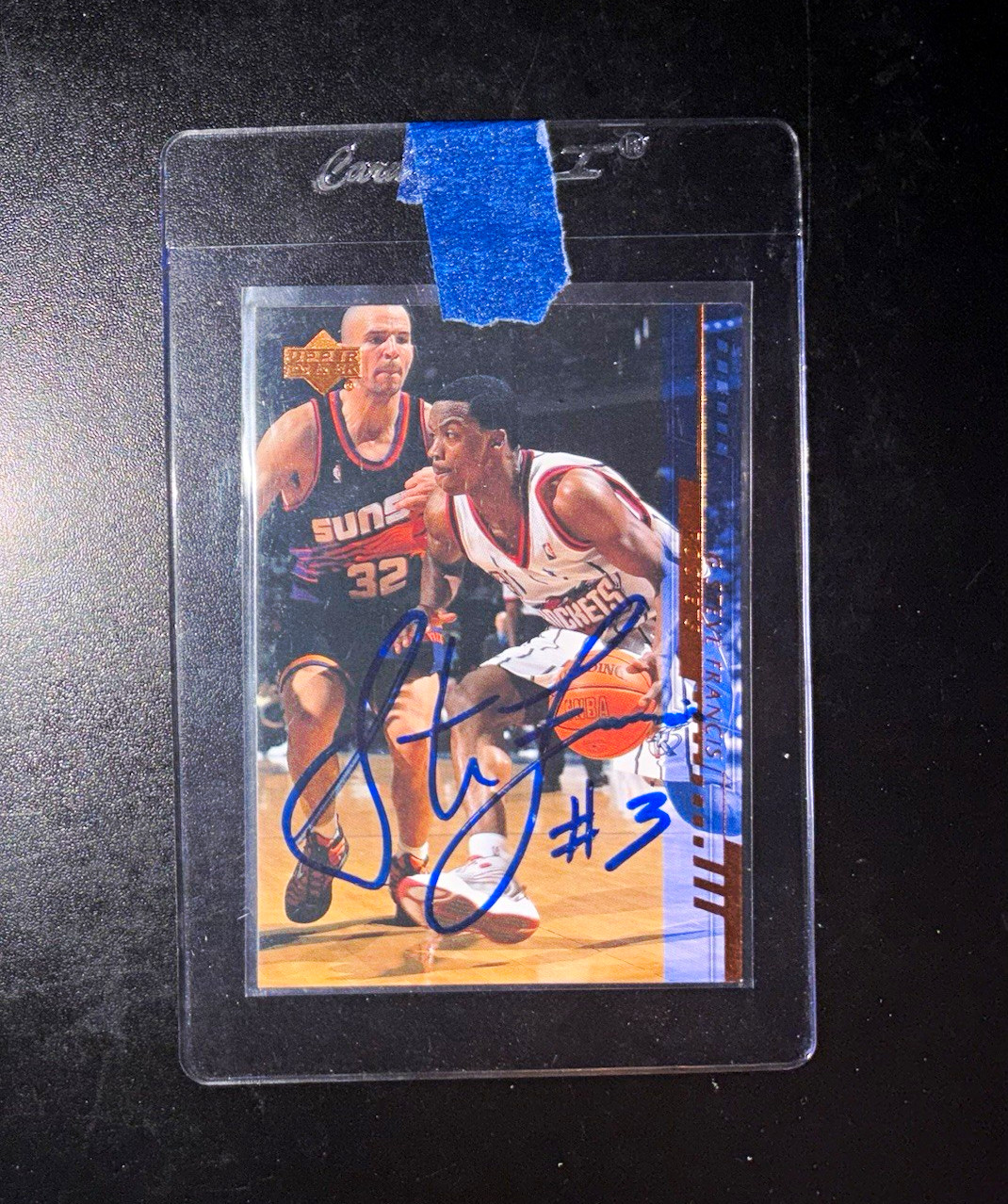 Upper Deck 1999 Hardcourt Steve Francis Houston Rockets On Card Auto #58