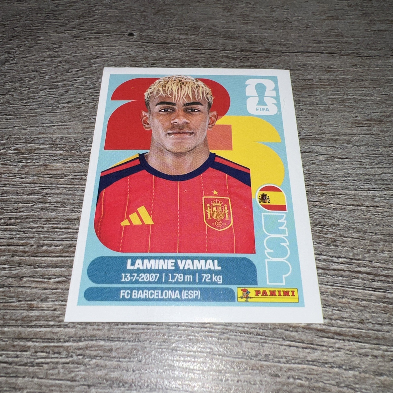 Panini FIFA World Cup 2026 Sticker Lamine Yamal Spain FC Barcelona ESP 15