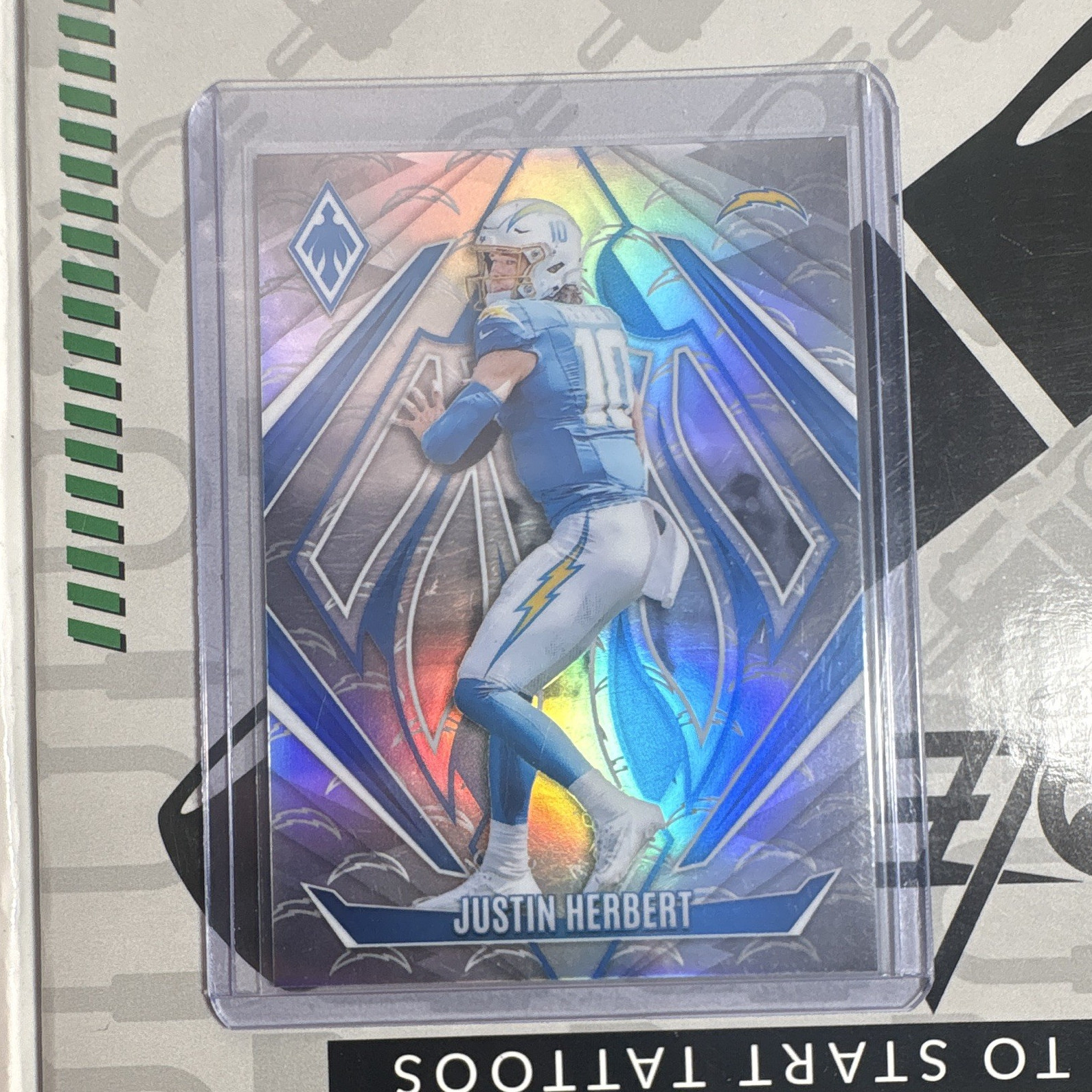 Panini 2024 Phoenix Justin Herbert Chargers Logo Foil #90 SP MINT #/299