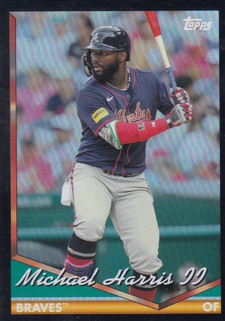 MICHAEL HARRIS II TOPPS ARCHIVES BLACK FOILBOARD FOIL BRAVES #248 2024 24