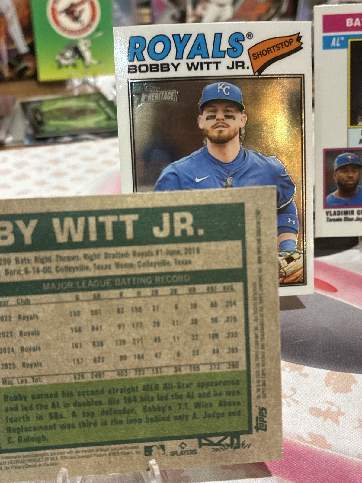Bobby Witt Jr. 2026 Topps Heritage Image Variation SSP #160 KC Royals +2 Chrome