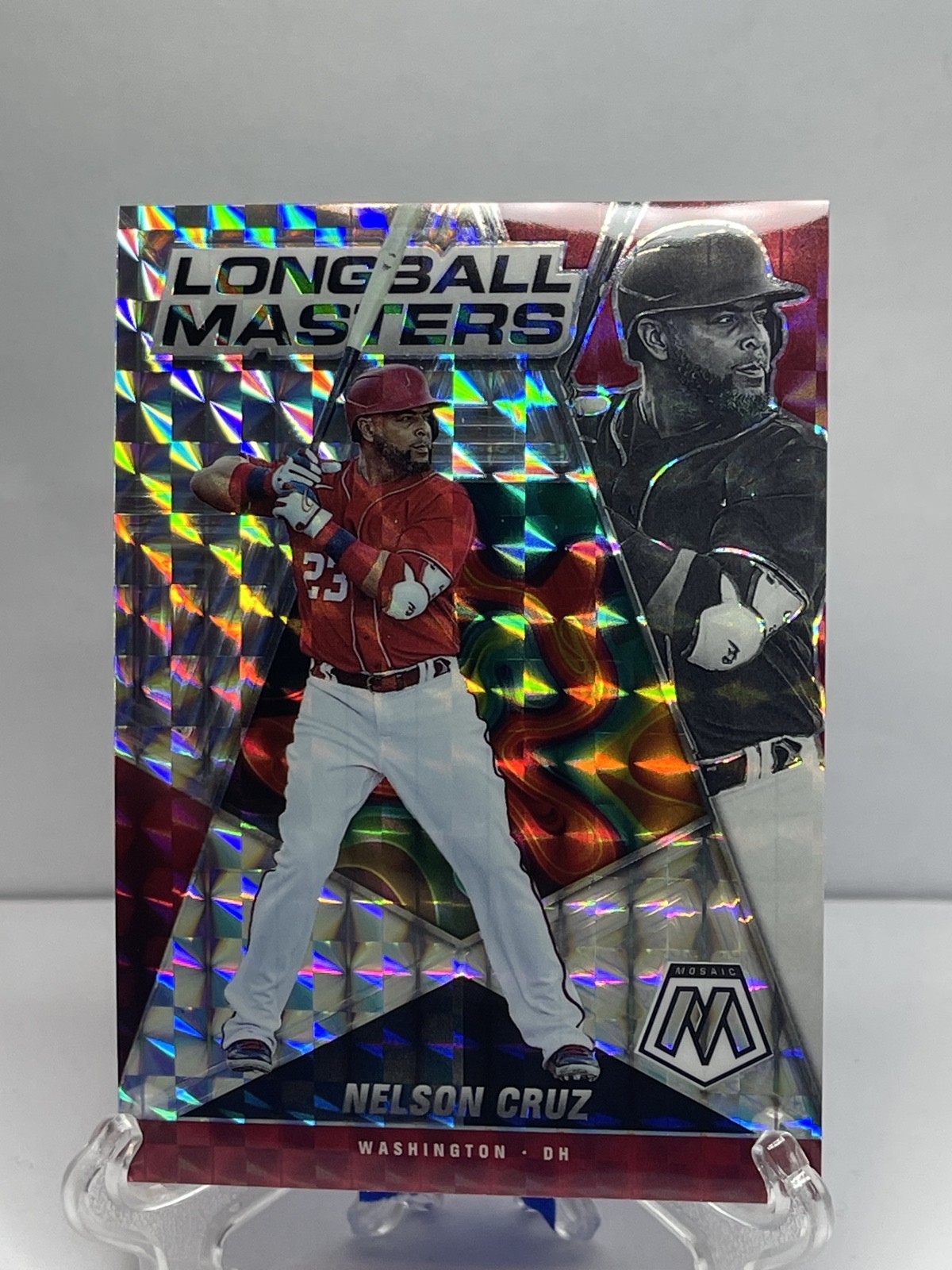 2022 Panini Mosaic – Longball Masters Nelson Cruz #LM-14 Mosaic Prizm