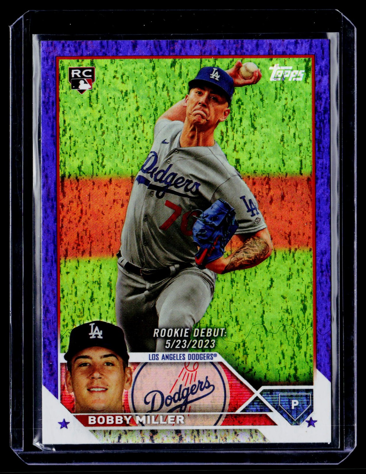2023 Topps Update #US40 Bobby Miller Purple Foil #/799