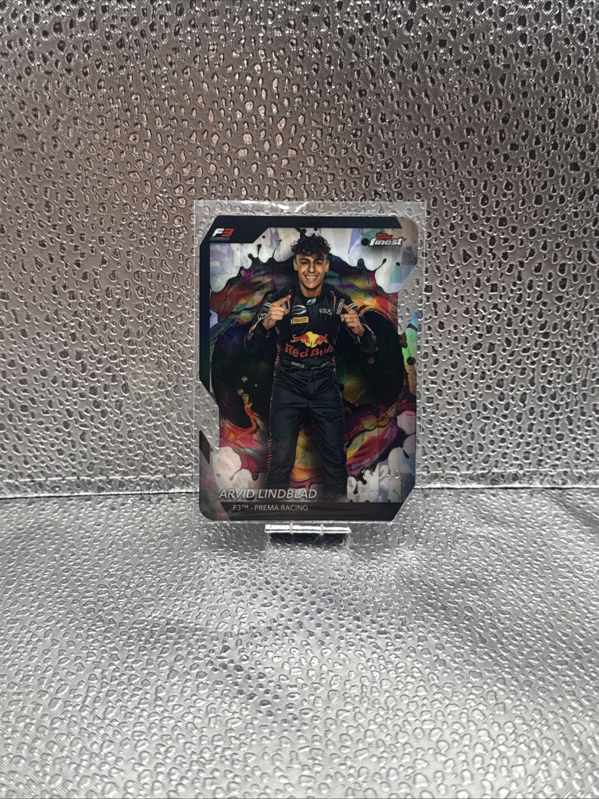 2024 Topps Finest Formula 1 – Rare Arvid Lindblad #245 Die-Cut Refractor /40