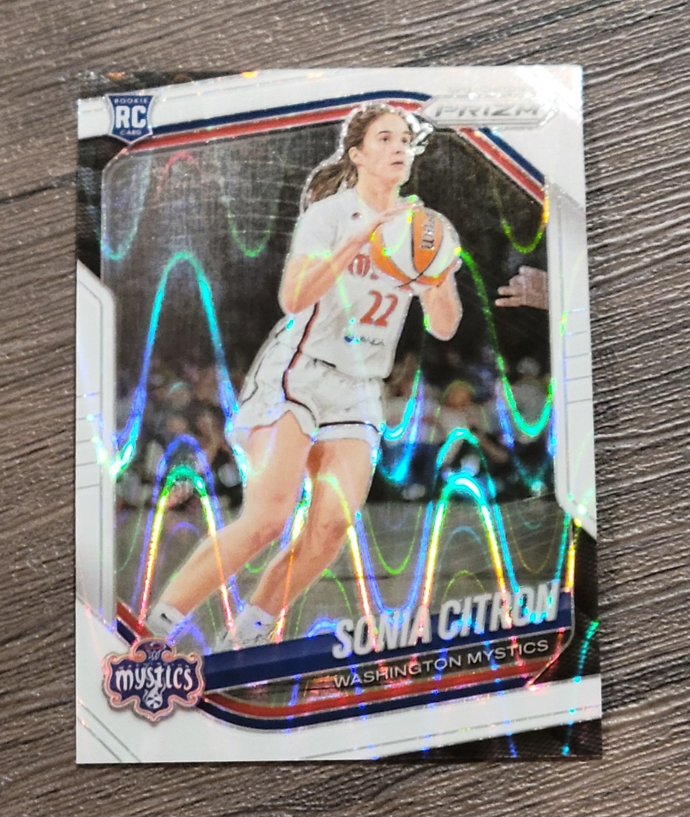 Panini 2025 Prizm WNBA White Seismic Rookie Sonia Citron #122 Washington Mystics