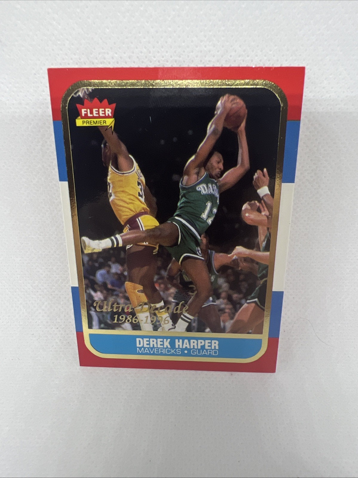 1996-97 Fleer Ultra Fleer Premiere Ultra Decade 1986 Reprints Derek Harper #U-3