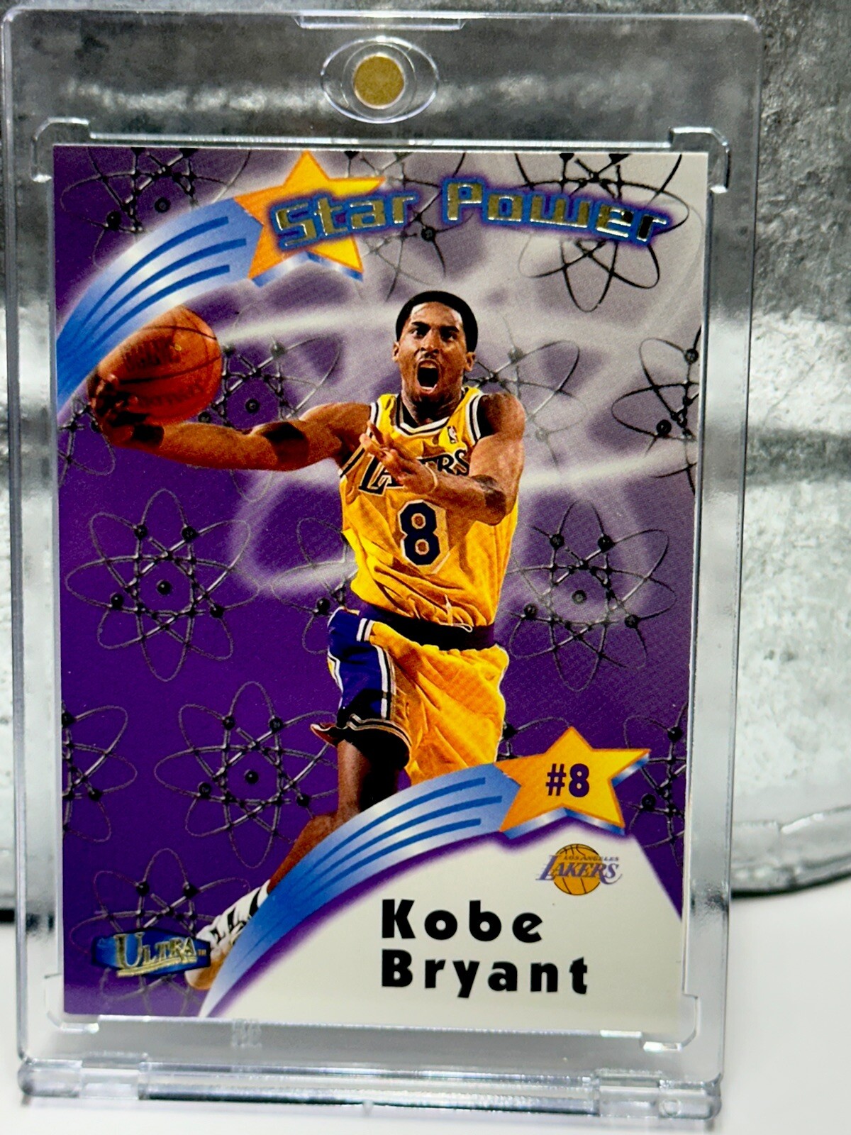 KOBE BRYANT CARD FLEER ULTRA CHROME FOIL SP INSERT RARE FLEER LAKERS JERSEY #8