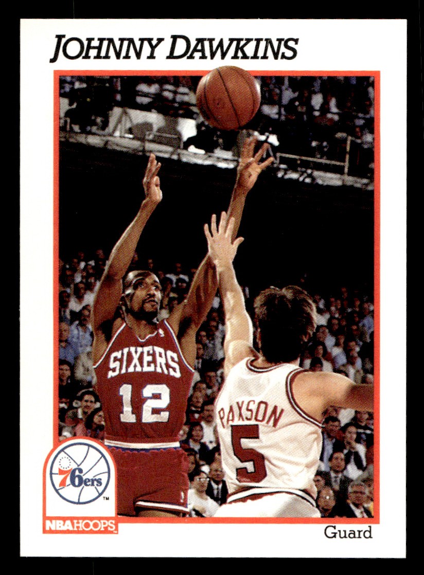 1991-92 NBA Hoops – Johnny Dawkins #158 Basketball Sports Card Raw Trading Card