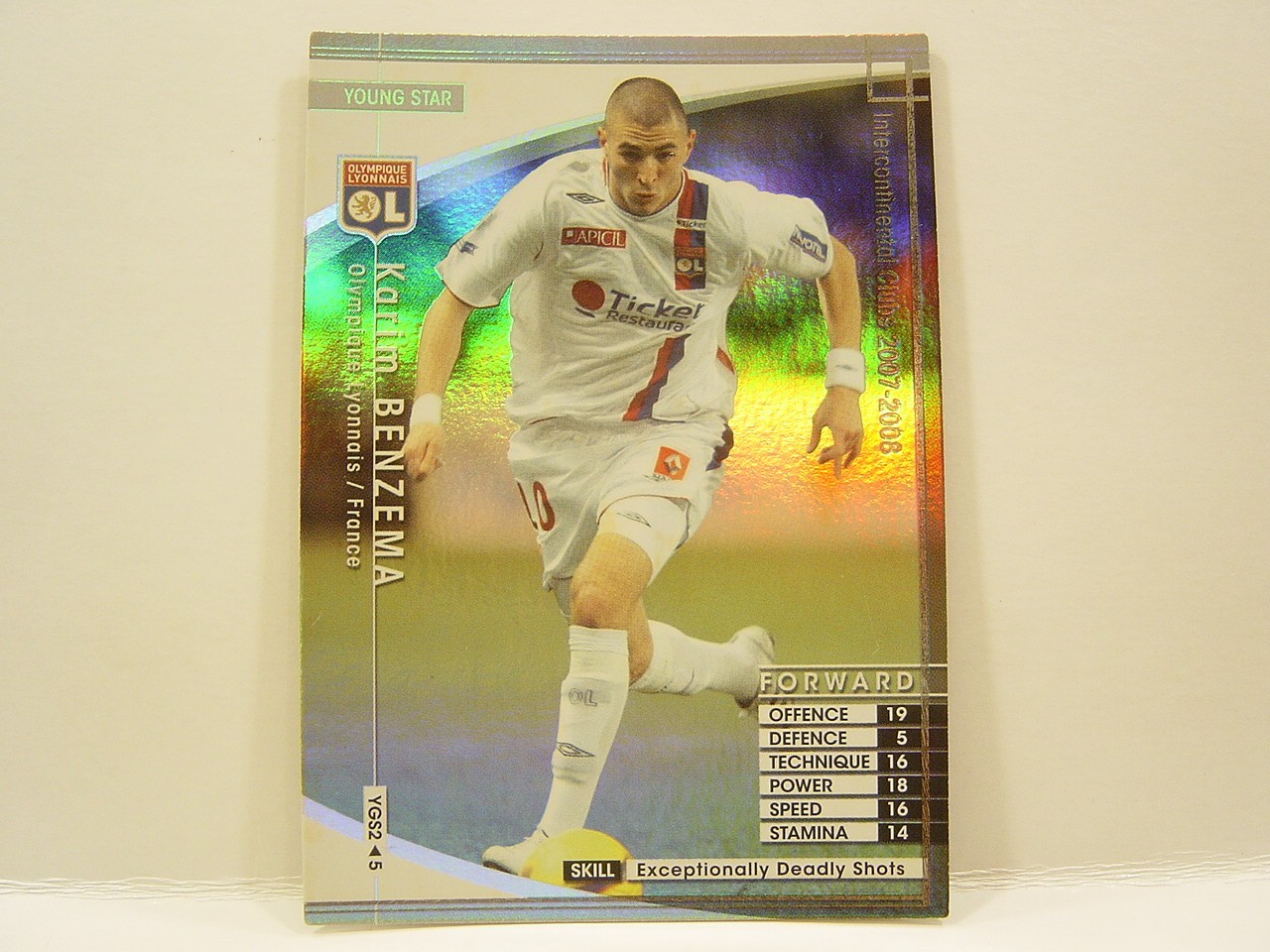 Panini WCCF 2007-08 YGS Karim Benzema 1987 France　No.10 OL Lyon Young Star CFW