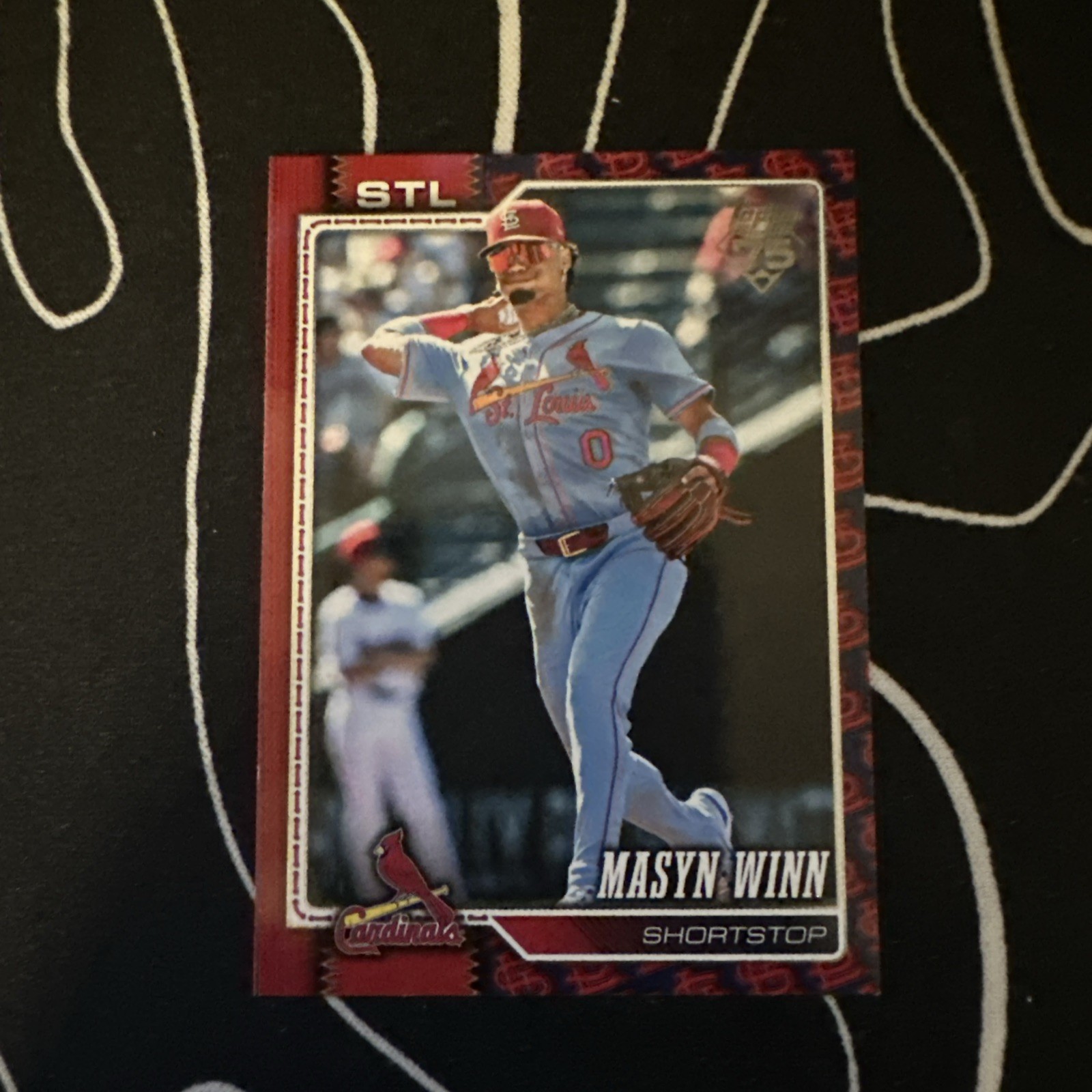 Masyn Winn TOPPS SERIES 2 Team Boarder SP #526 STL Cardinals Color Match