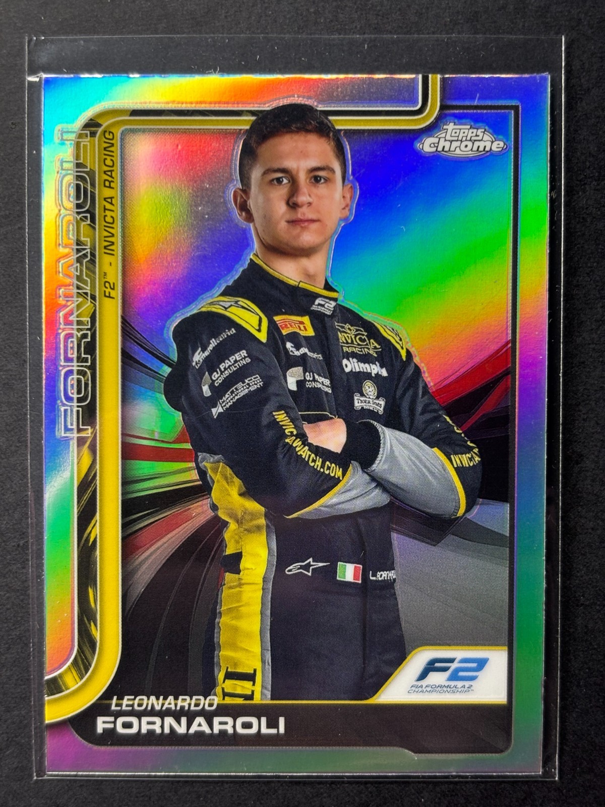 2025 Topps Chrome Formula 1 F2 Leonardo Fornaroli Refractor #21