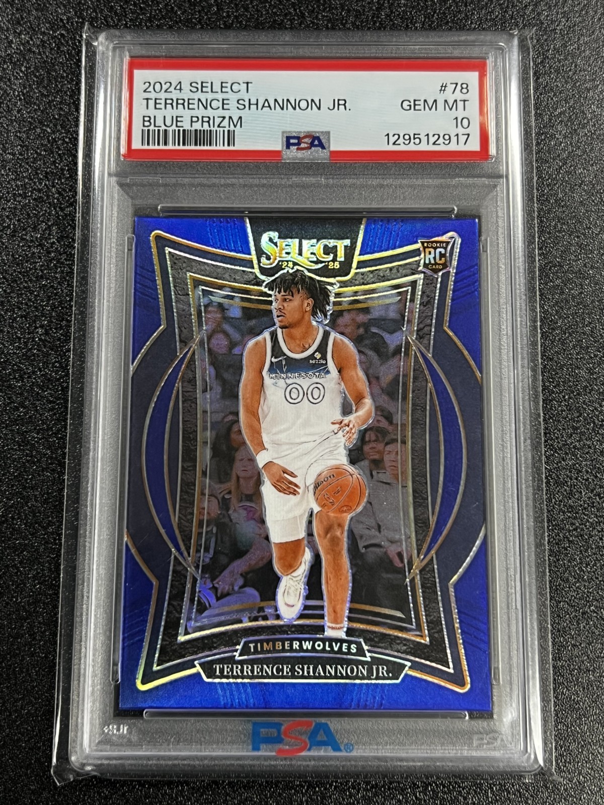 Terrence Shannon Jr 2024-25 Select Rookie Blue Prizm #78 PSA 10 RC POP 2 Gem MT
