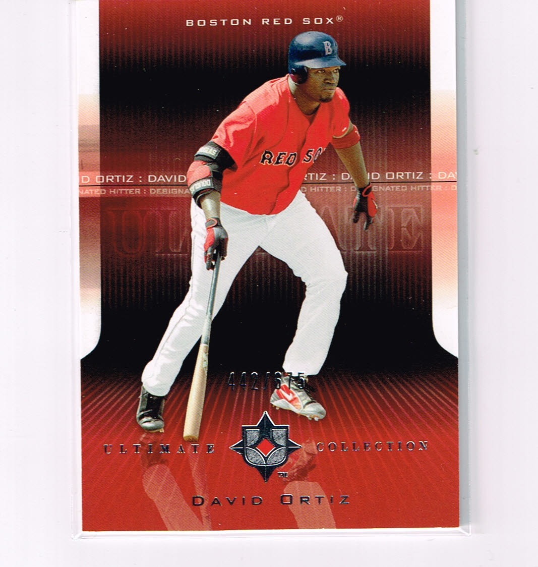 DAVID ORTIZ 2004 ULTIMATE COLLECTION BASE CARD # /675 BOSTON RED SOX
