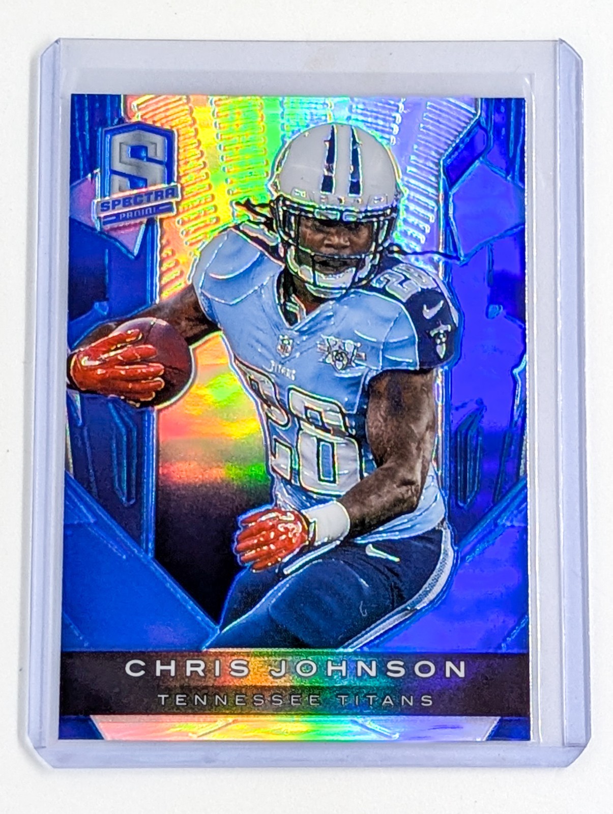 2013 Panini Spectra Blue #95 Chris Johnson /99 Tennessee Titans Color Match