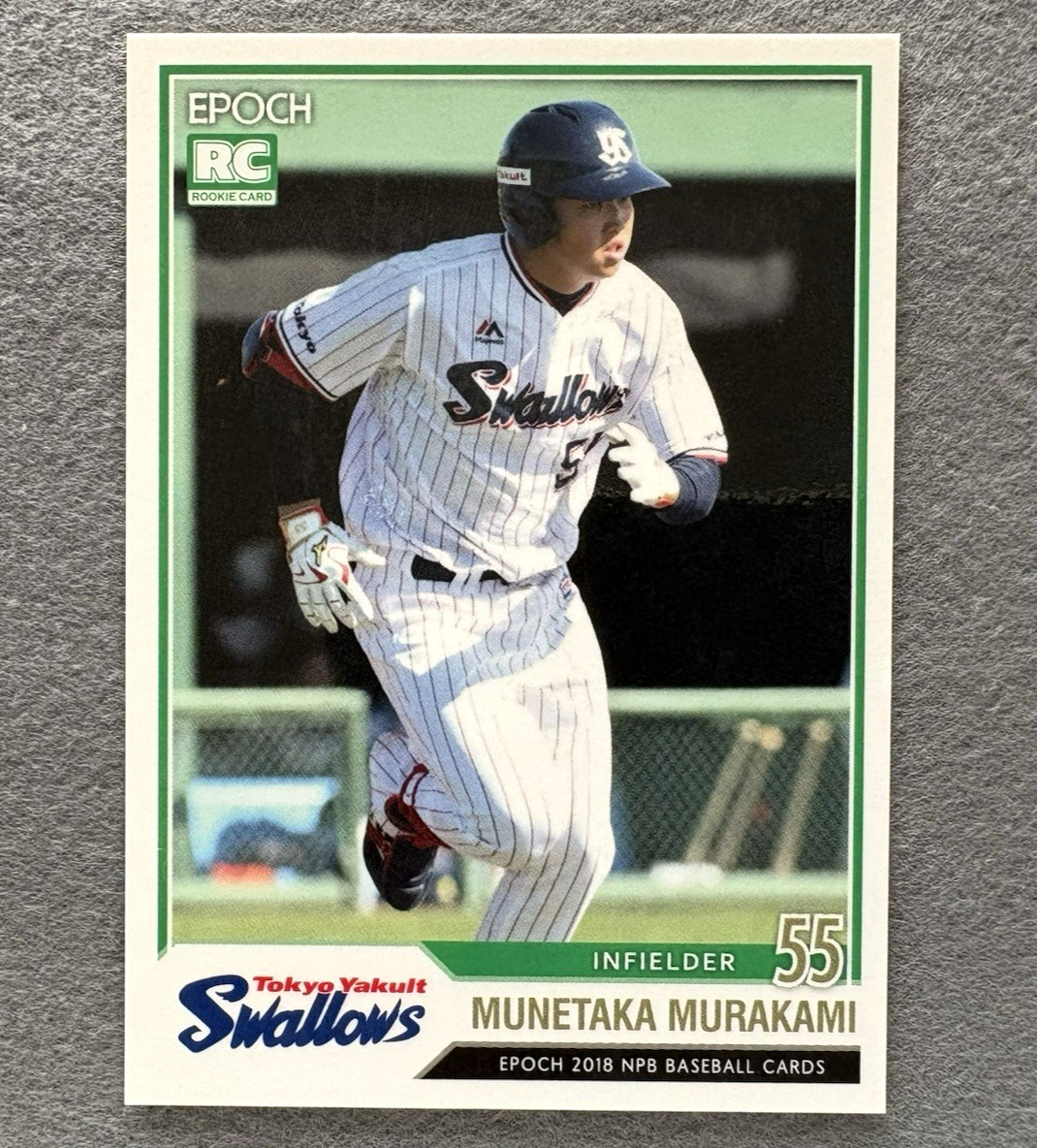 2018 Epoch NPB Munetaka Murakami Rookie Card RC #425 Yakult Swallows Pre-MLB