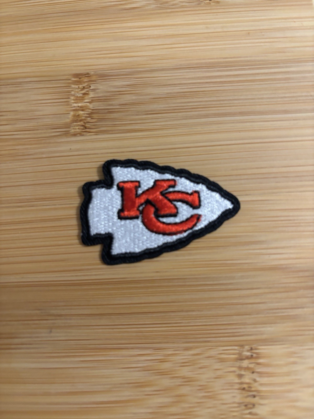 Kansas City Chiefs Small 2″ Embroidered Iron On Patch Great For Jackets & Hats