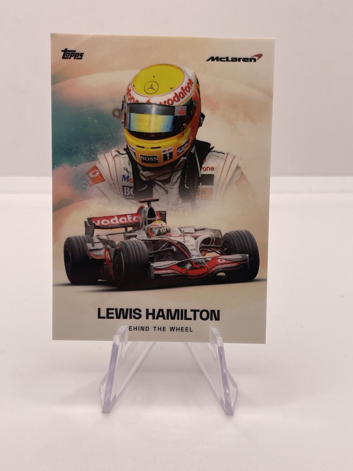 Topps McLaren Racing 2025 Lewis Hamilton Behind The Wheel