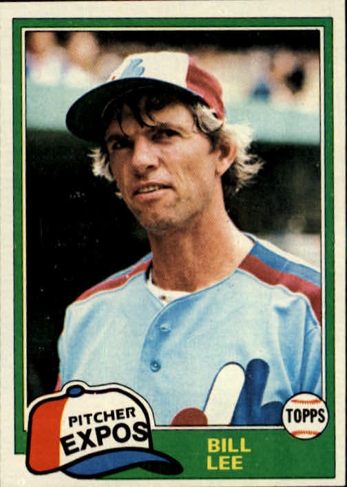 1981 Topps Baseball Card #633 Bill Lee ~ Montreal Expos