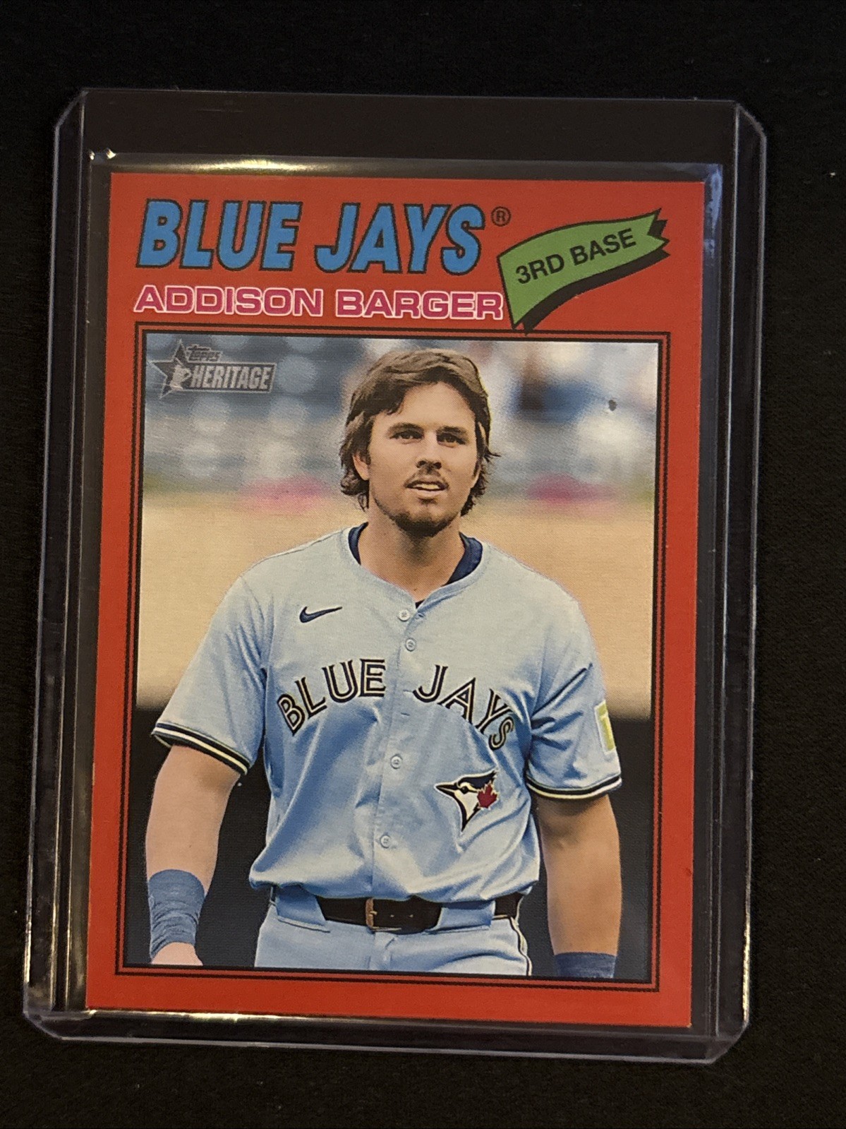 🔥Addison Barger 2026 Topps Heritage #370 Red Border Toronto Blue Jays