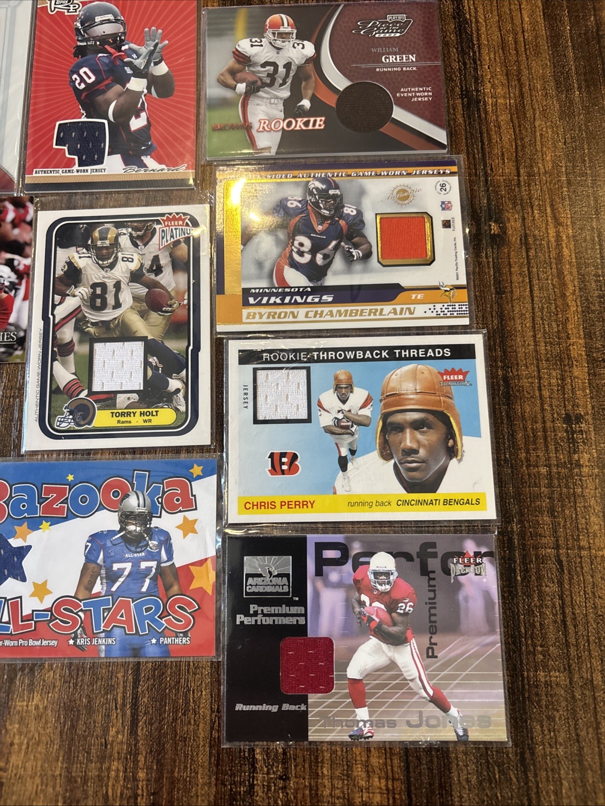 12 Game Used NFL Jerseys Various Players