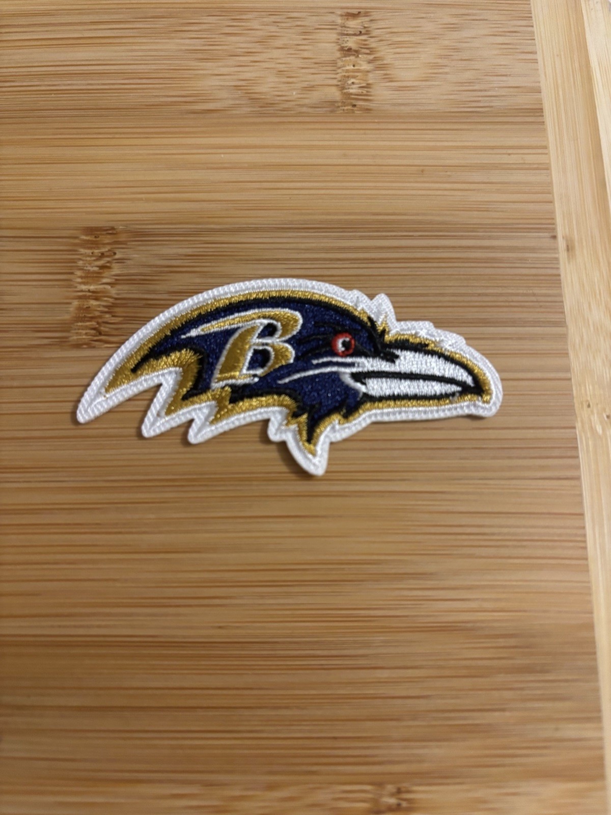 Small Baltimore Ravens Embroidered 2.5″ Inch Iron On Patch NFL Purple Free Ship