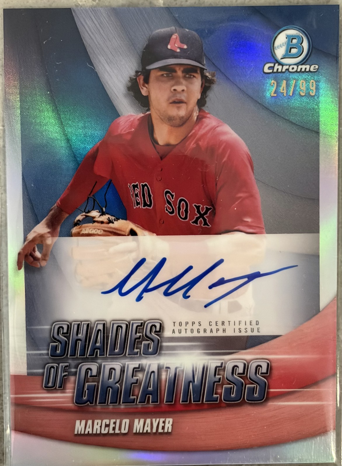 2022 Bowman Chrome Marcelo Mayer Shades of Greatness Autographs /99
