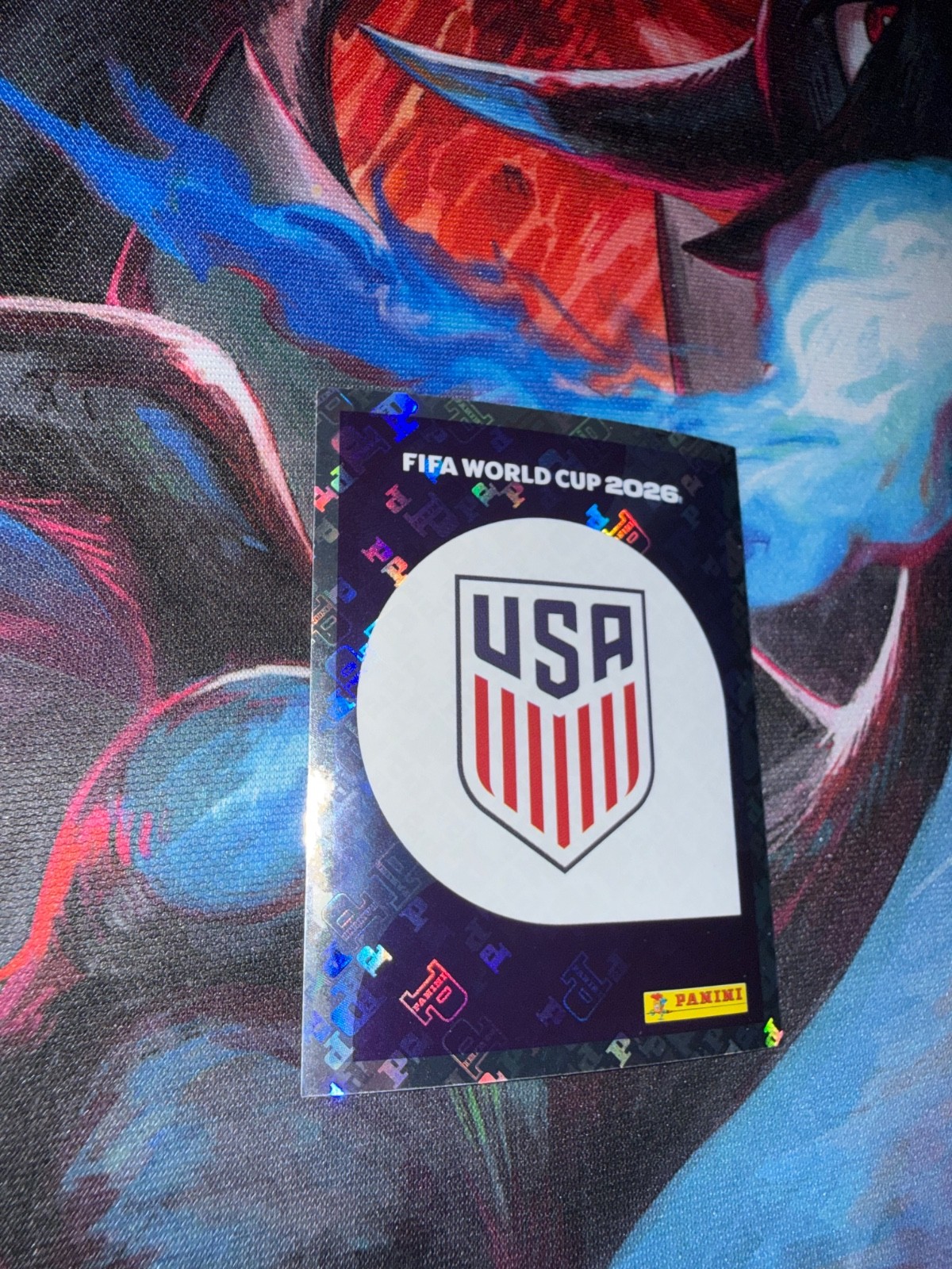 USA 1 Holographic Logo Sticker FIFA World Cup 2026 Panini Foil Team Badge Rare