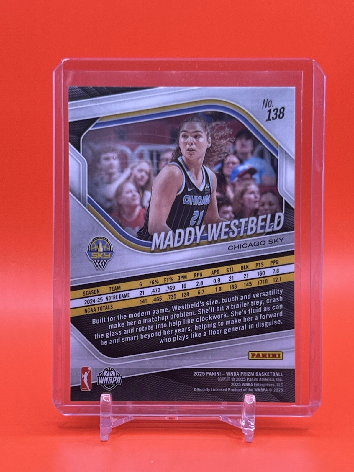 2025 Panini Prizm WNBA – Maddy Westbeld #138 (RC) – Free Shipping