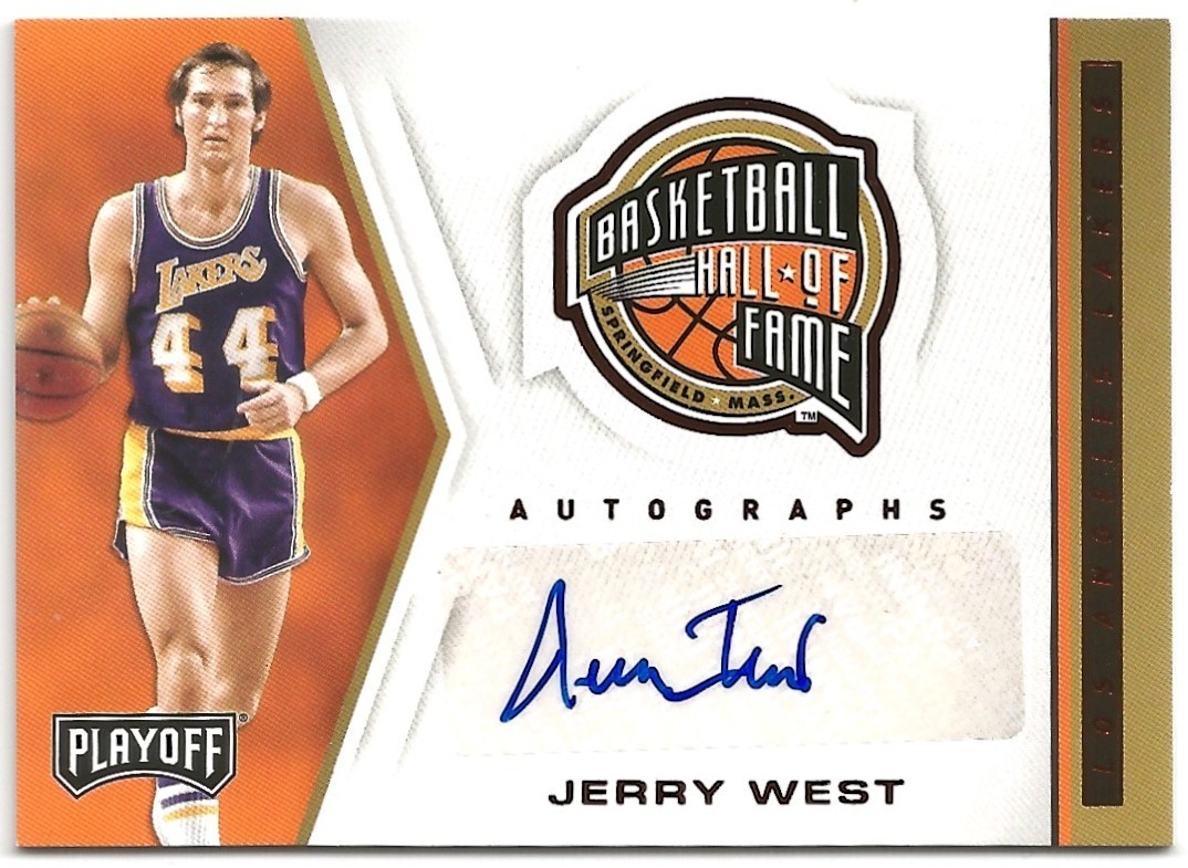 2019-20 Panini Chronicles Basketball Jerry West Hall Of Fame Autographs #HF-JWE