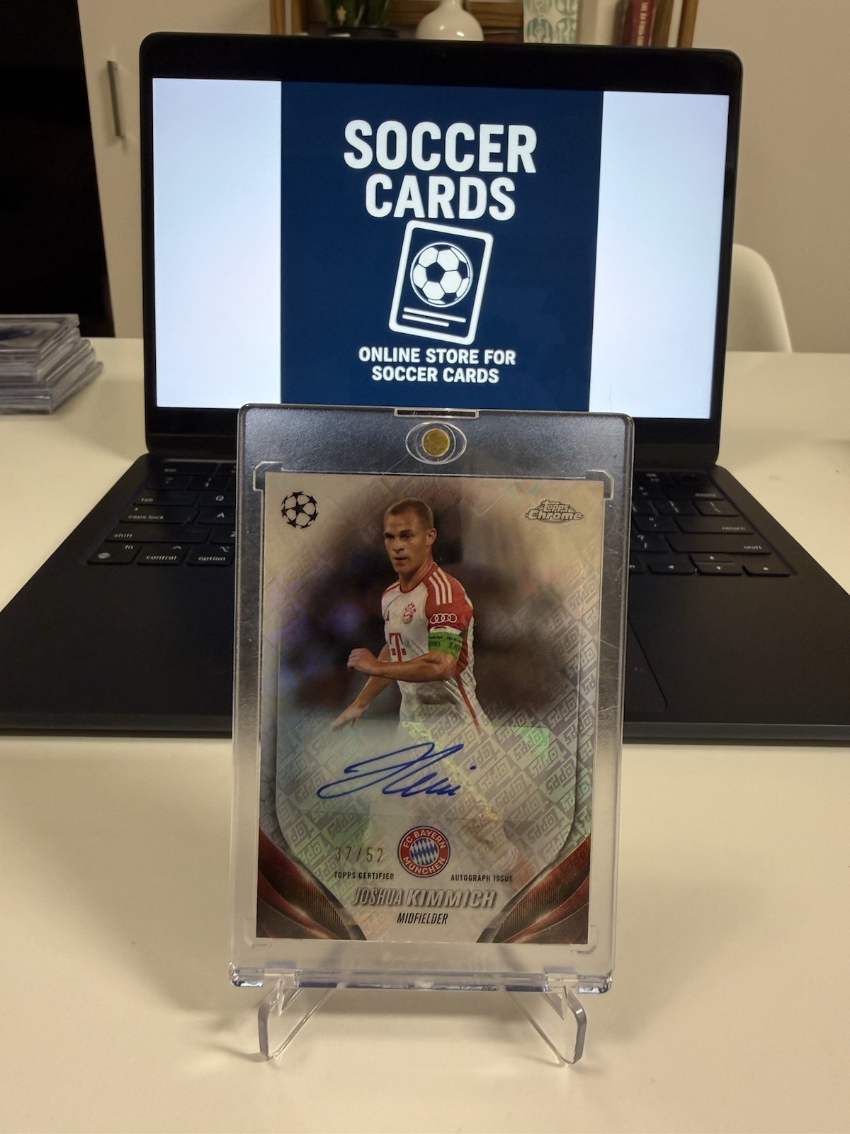 Joshua Kimmich Auto 37/50 Topps Chrome 2023/24 UCL Bayern Munich Germany