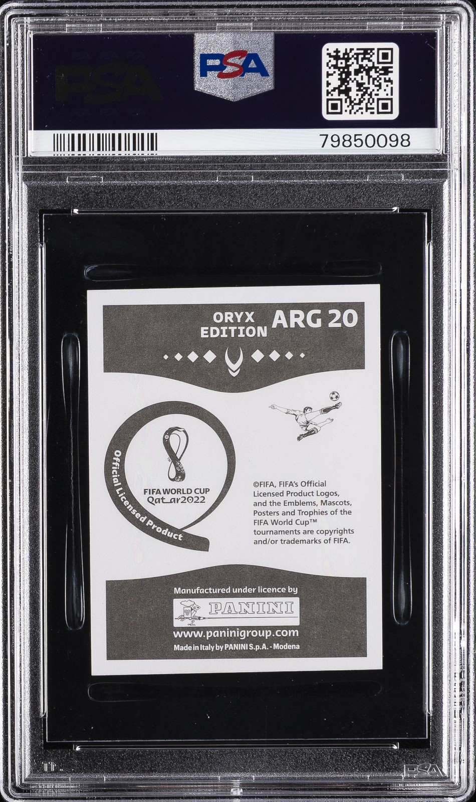 2022 #ARG20 LIONEL MESSI PSA AUTHENTIC AUTO 9