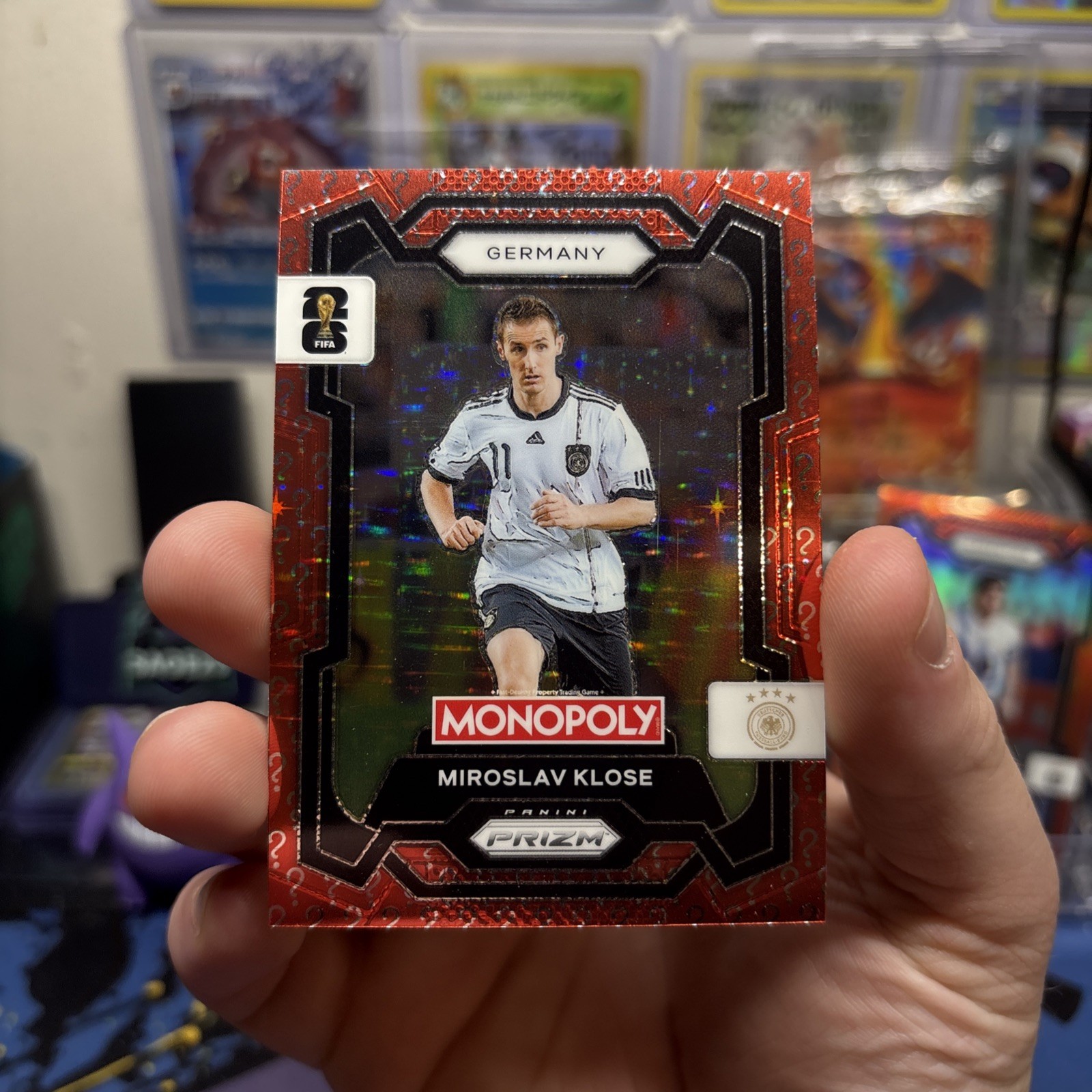 Miroslav Klose – Panini World Cup 2026 Prizm Monopoly – Red Question Mark /25