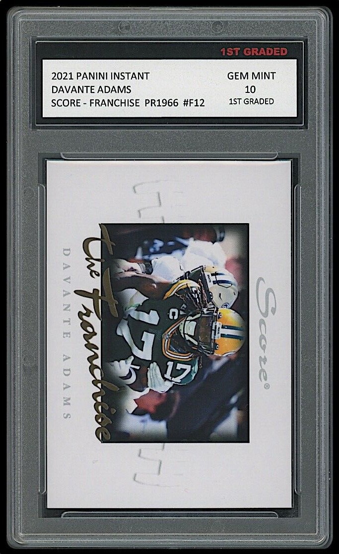 DAVANTE ADAMS 2021 PANINI INSTANT SCORE THE FRANCHISE 1ST GRADED 10 CARD PACKERS