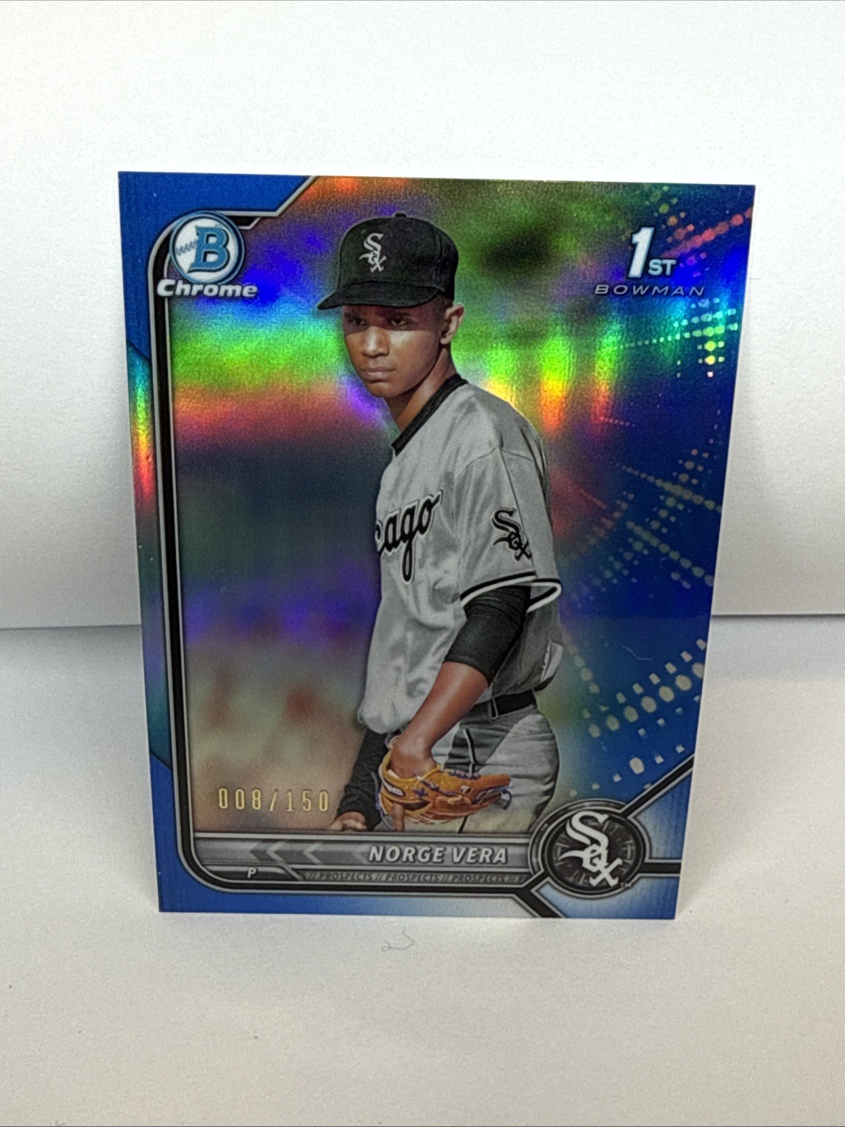 2022 Bowman Chrome 1st Norge Vera Prospects Blue Refractors #/150 #BCP-100