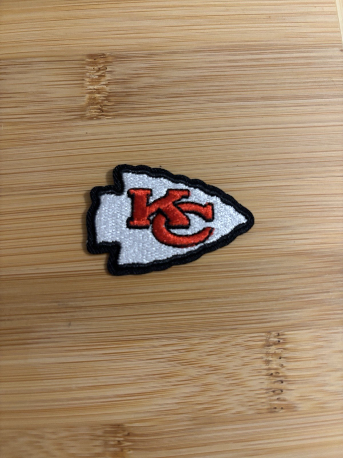 Kansas City Chiefs Small 2″ Embroidered Iron On Patch Great For Jackets & Hats
