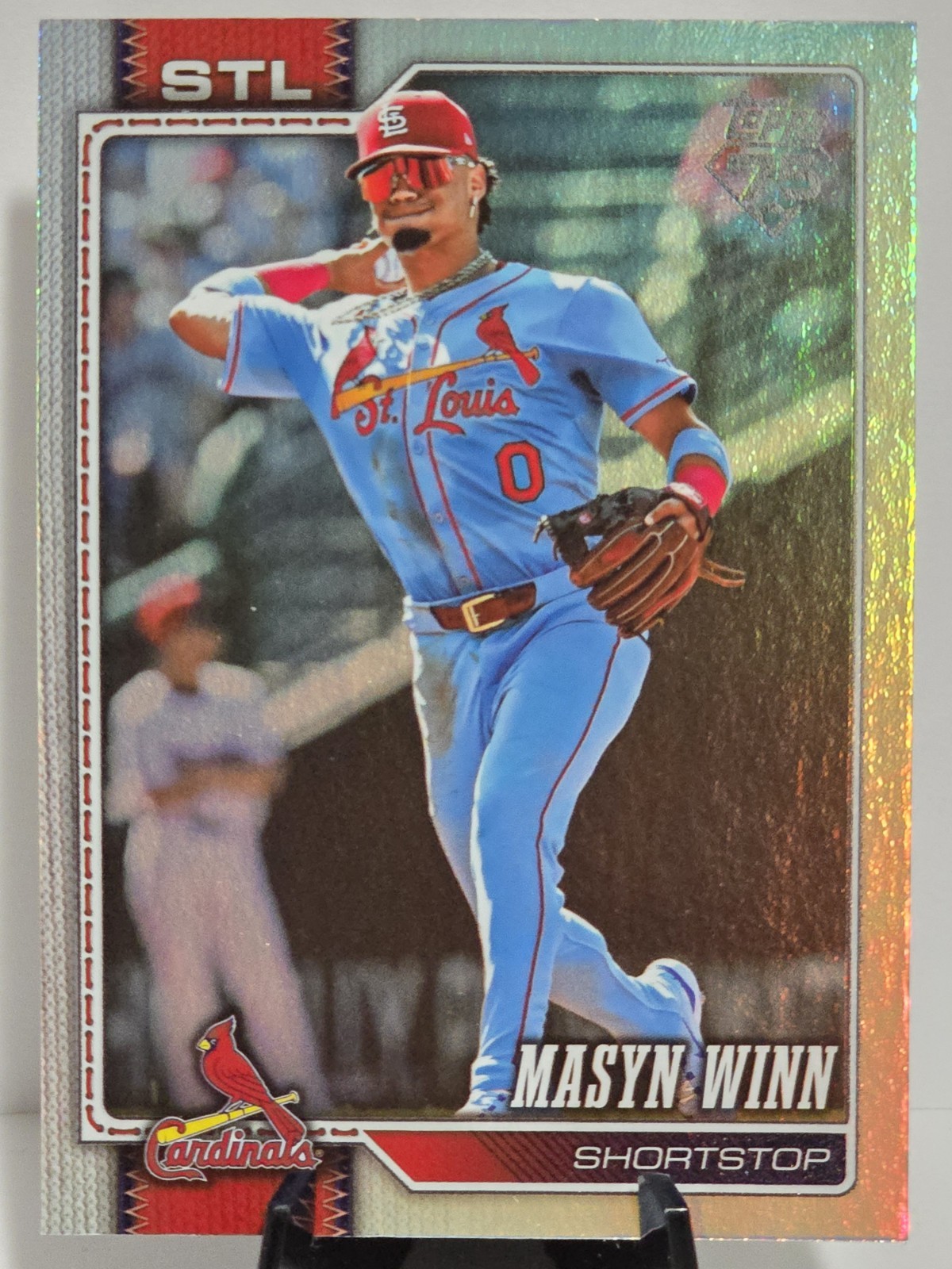 2026 Topps Series 2 Masyn Winn #526 Rainbow Foil Parallel – St Louis Cardinals