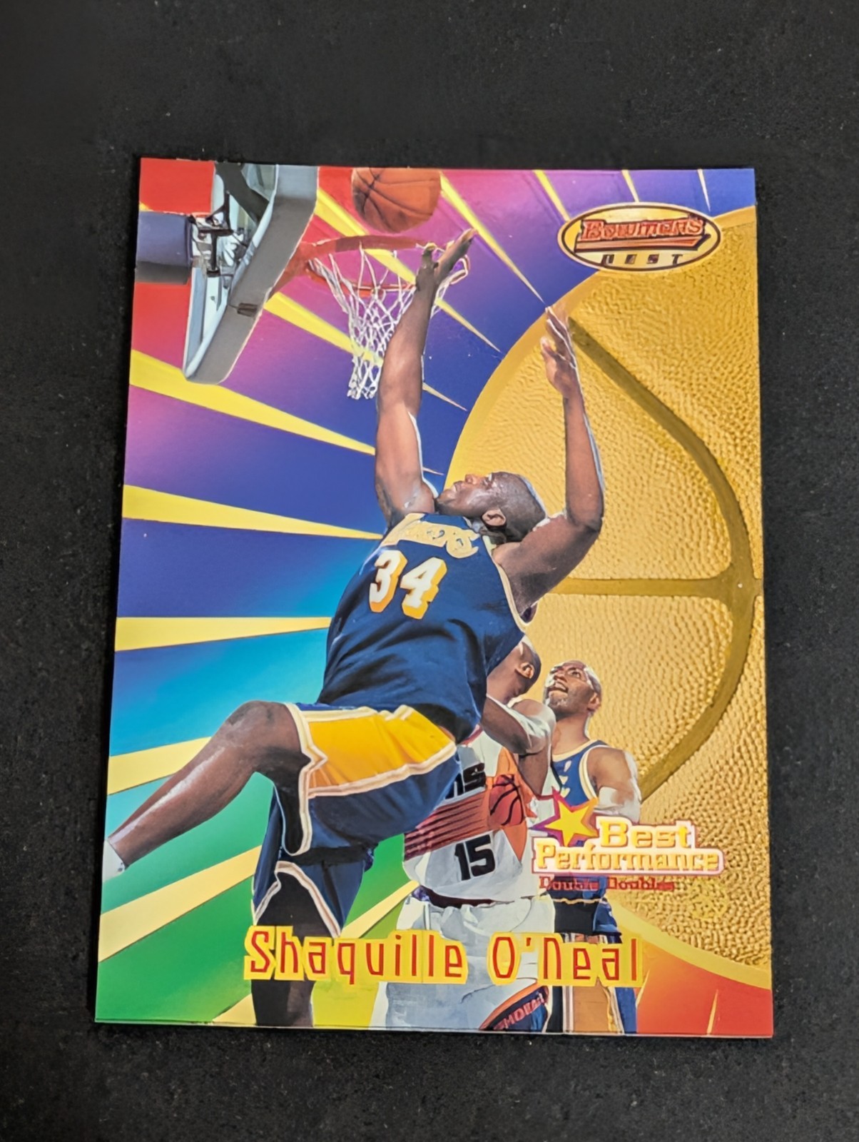 Shaquille O’Neal 1997-98 Bowman’s Best – Best Performance #95 Los Angeles Lakers