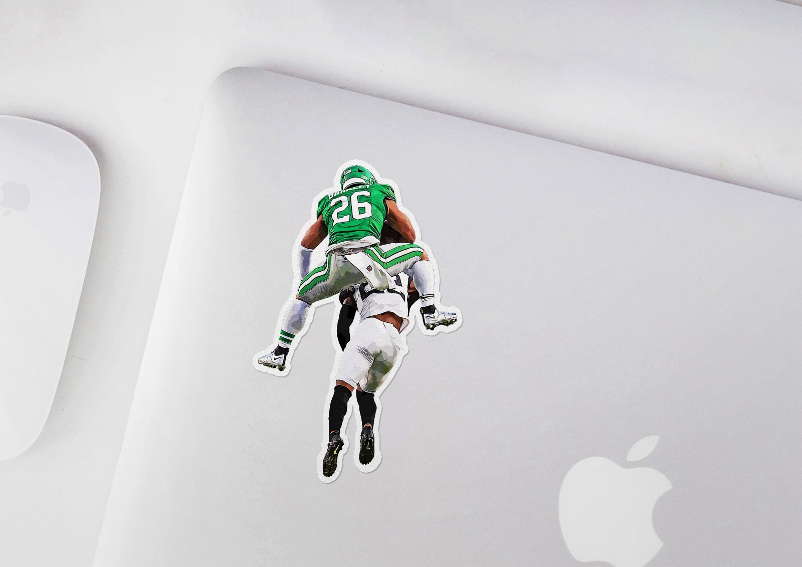 Saquon Barkley Eagles Glossy Sticker Vinyl Laminate, Self Adhesive