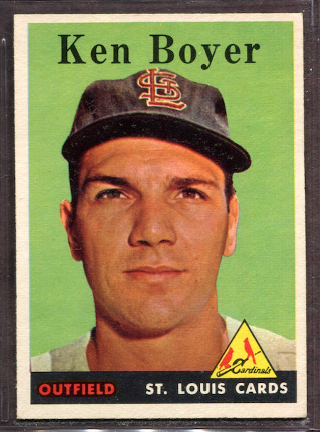 1958 Topps Set-Break #350 Ken Boyer NR-MINT *JAYSACE*